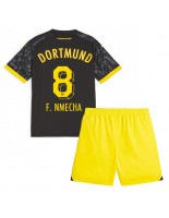 Borussia Dortmund Felix Nmecha #8 Venkovní dres pro děti 2023-24 Krátký Rukáv (+ trenýrky)